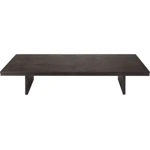 Ethnicraft - Table basse Grooves - Noir - Teck massif teintéVendu parmade-in-design
