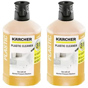 Lot de 2 nettoyants plastique 3 en 1 détergent pour Nettoyeur Haute Pr...