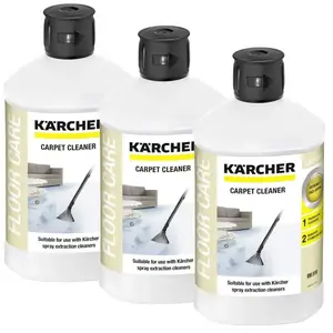 3x Kärcher RM 519 Nettoyant moquettes et tapis 3 en 1 (1000ml) pas cher