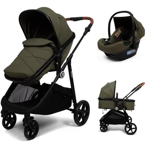 Baninni 3-en-1 Poussette Multi Stands avec Siège d’Auto Nelia Vert pas cher