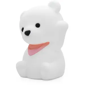 DHINK KONTIKI Veilleuse souple en silicone rechargeable Toto l'ourson