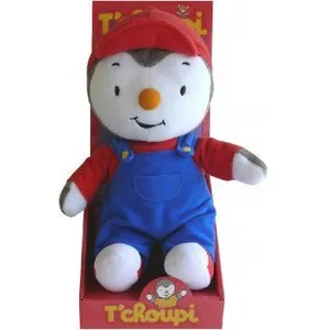 Jemini Peluche licence - t'choupi avec casquette - 30 cm - doudou enfant pas cher