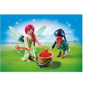 Playmobil duo pack - 6842 - fée et nain de la forêt pas cher