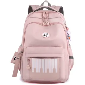 Sac à Dos - Primaire - Fille - Grande Capacité - Nylon - RoseVendu parcdiscount