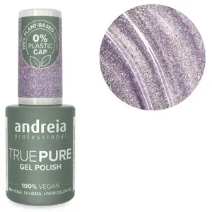 ANDREIA Vernis semi-permanent - True Pure - T09 Violet pailleté -10,5 ml pas cher