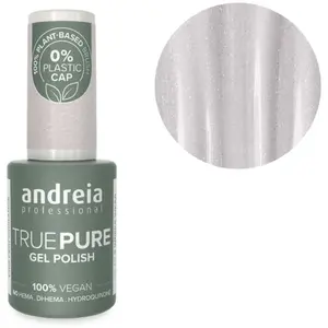 ANDREIA Vernis semi-permanent - True Pure - T03 Blanc pailleté -10,5 ml pas cher