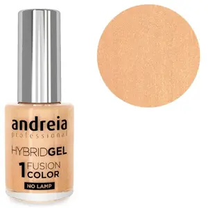 Andreia Professional Hybrid-Fusion Color Gel Vernis à ongles- I Do!- ID3 Nude champagne avec des paillettes dorées. 10.5ml