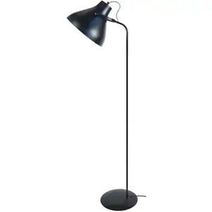 Lampadaire liseuse TOSEL TOSELIA métal  noir D 40 x  H 150 cm