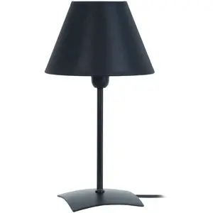 TOSEL KOLA - Lampe de chevet droit métal noir TU pas cher