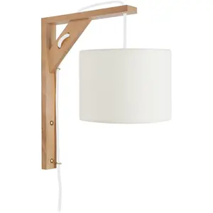 Applique TOSEL ÉQUERRE tissu naturel D 30 x  H 16 cm