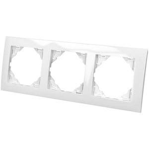 Comparateur de prix : Plaque de finition blanche triple Efapel Logus 90 90930 TBR