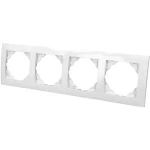 Comparateur de prix : Plaque de finition blanche quadruple Efapel Logus 90 90940 TBR