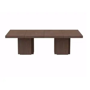 PARIS PRIX Table à manger rectangulaire 262x130x75 cm décor béton et noir - DINNYVendu pararchiproducts