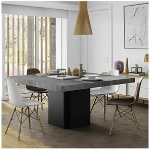 Temahome Table À Manger Dusk Béton Et Noir 150 - TemahomeVendu parkaufland