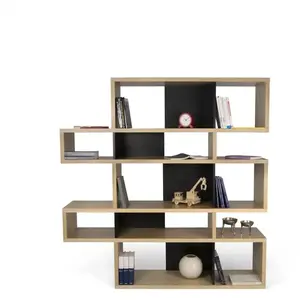 TEMAHOME Maisonetstyles Etagère 156x34x100 Cm Décor Blanc Mat Et Noir - MathisVendu pararchiproducts