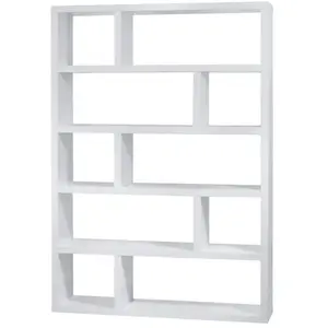 TEMAHOME Bibliothèque haute DUBLIN Blanc 120 X 173Vendu parcamif