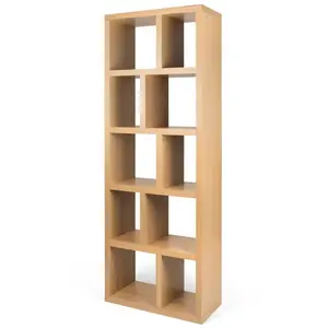 Comparateur de prix : TEMAHOME POP UP HOME - Bibliothèque Rotterdam - Bois naturel - Panneaux alvéolaires plaqués chêne