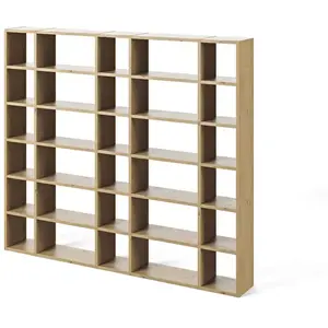 Bibliothèque 255x34x224 cm décor chêne - VICTORVendu parcamif