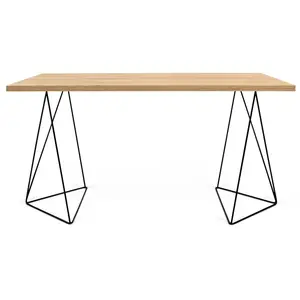 Comparateur de prix : POP UP HOME - Bureau Trestle - Bois naturel - Panneau aggloméré - Designer Nádia Scores