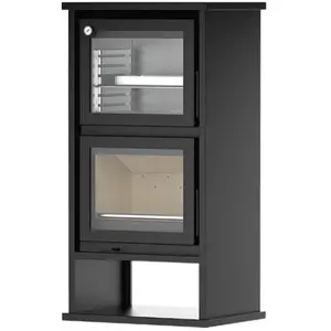 REDPOD Poele à Bois + four de cuisson Paredes 7,8 Kw pas cher