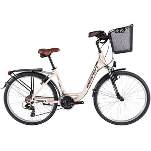 Comparateur de prix : CYCLES-ELEVEN VÉLO ELEVEN OUTDOOR EXPERIENCE 26" MADAME 21V CRÈME BRILLANT UNIQUE