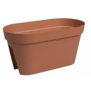 Artevasi Jardinière Balcon - Plastique - Terre cuite - Rectangulaire - L60 x P3... pas cher
