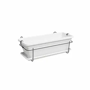 Jardinière - ARTEVASI - VENEZIA balcon KIT - 50 ma - Blanc pas cher