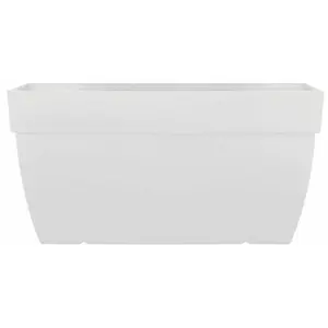 Jardinière Capri XL - ARTEVASI - 35 x 60 x H 35 cm - 55,2 L - Blanc pas cher