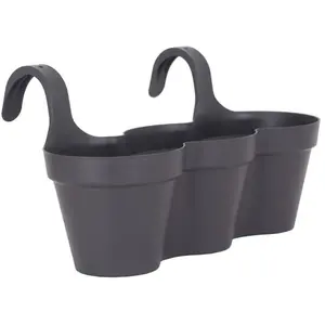 Comparateur de prix : ARTEVASI Pot de fleurs pour balcon Capri - 30,5 x 54 x H 28 cm - 11 L - Gris