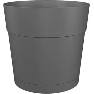 Comparateur de prix : Pot à fleurs et plantes rond CAPRI LARGE - Plastique - Réservoir d'eau...