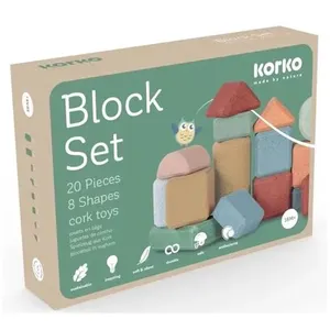 Korko Blocs de construction en liège (20 pièces) pas cher
