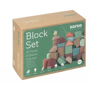 Korko - Set 40 pièces liège - Dès 18 mois pas cher