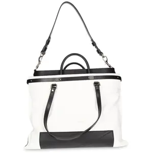 Proenza Schouler - Sac en Cuir bicolore blanc/noir T.U pas cher