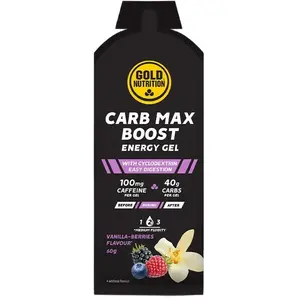 Comparateur de prix : Gel énergétique GoldNutrition Carb Max BOOST 60 g saveur vanille fruit...