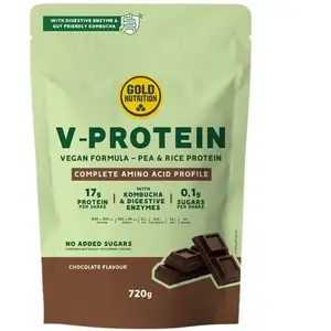 Comparateur de prix : Gold Nutrition Protéines Vegan V-protein Chocolat 720g One Size