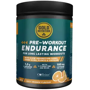 Comparateur de prix : Gold Nutrition Endurance Pré-entraînement Orange 300gr