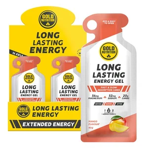 Gold Nutrition Boîte De Gels énergétiques Long Lasting Mango 40g 16 Unités One SizeVendu parbikeinn
