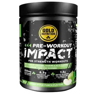 Comparateur de prix : Gold Nutrition Poudre énergétique Pomme Verte Pre-workout Impact 400g