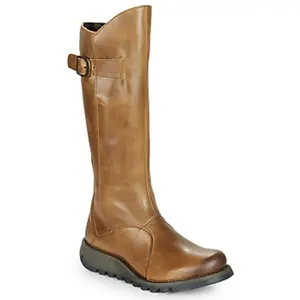 Fly London Mol 2 Bottes zippées Femme, Marron Camel, 38 EU