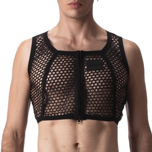 Crop Top Filet MANY Noir XL