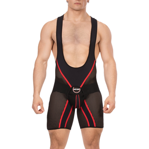 Body Backless KRISH Noir-Rouge S pas cher