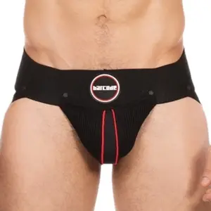 Jockstrap ROKK Noir-Rouge L pas cher