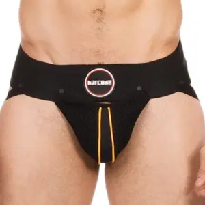 Jockstrap ROKK Noir-Jaune XL pas cher
