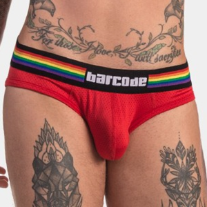Slip RAINBOW Rouge S pas cher