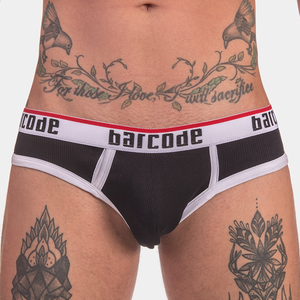 Barcode Berlin Slip KAI Noir pas cher