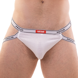 Barcode Berlin Rib Jock PROUD BOY Blanc pas cher
