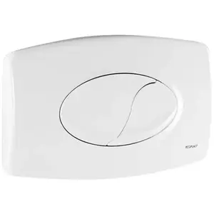 Regiplast - Plaque de commande murale wc encastré, double touche blancheVendu parcdiscount