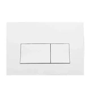 Plaque de commande WC - REGIPLAST - EVO et ALLIA - 2 touches - Blanc - Double débit pas cher
