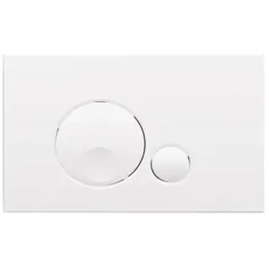 OLI Plaque de commande Globe double débit blanche en abs - Regiplast pas cher