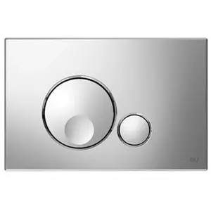 OLI Plaque de commande Globe double débit chromée en abs - Regiplast pas cher